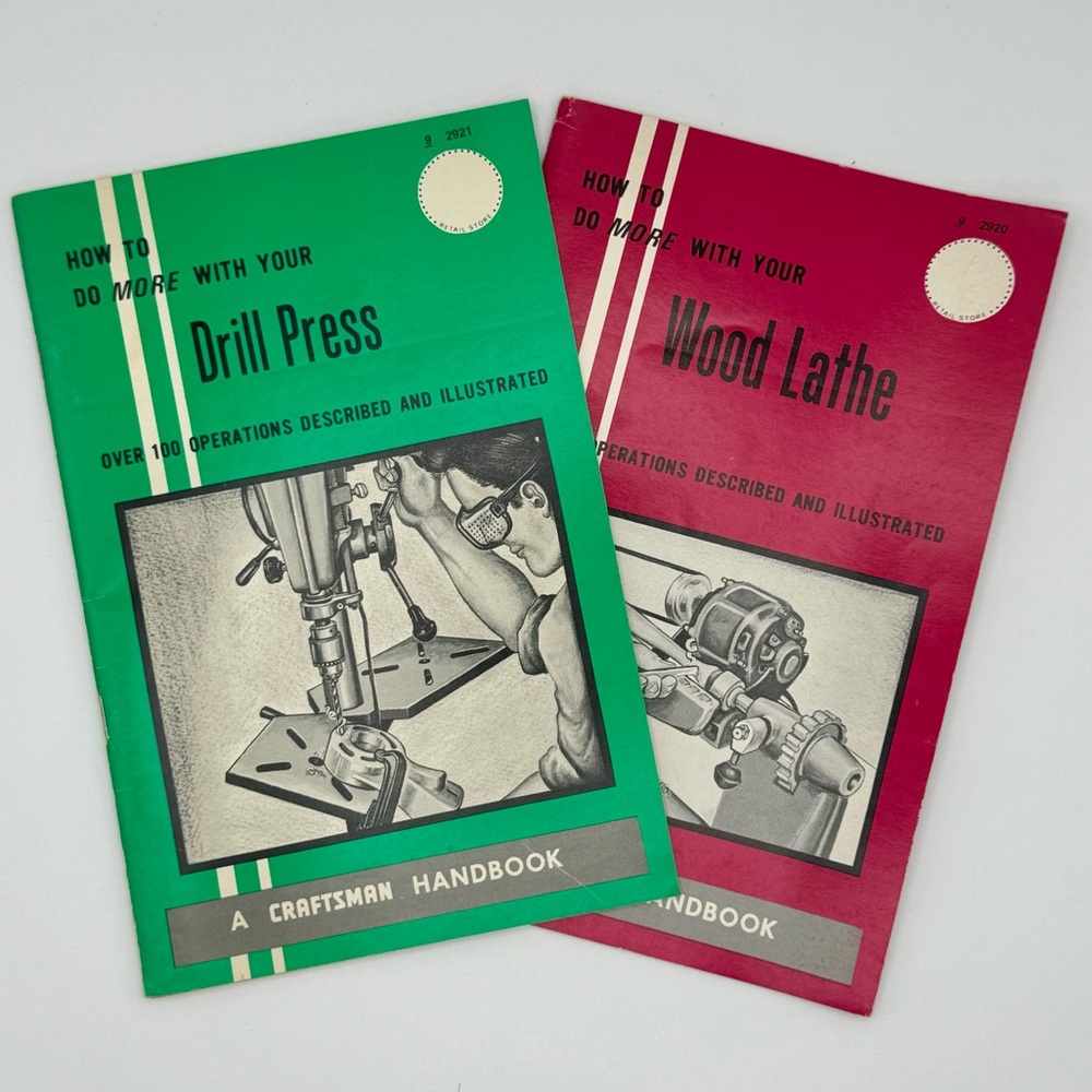 Vintage 1969 ‘A Craftsman Handbook’ lot of 2 books